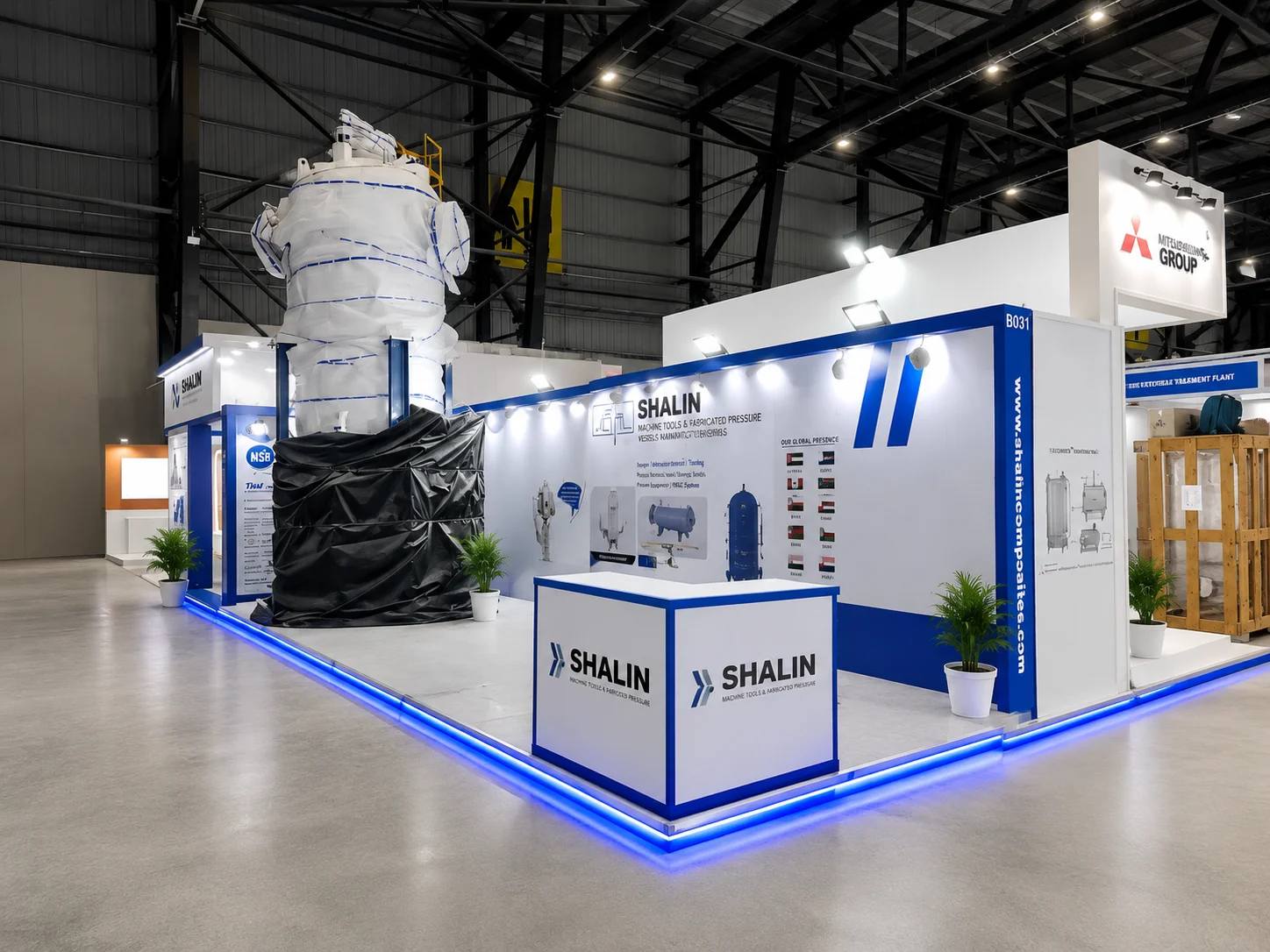 exhibition stall design and fabrication for Indus-Tech Expo